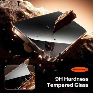 Protection d'écran en verre trempé anti-espion 28 degrés 9H 2.5D anti-rayures personnalisée par le fabricant pour iPhone 15 16 17 Pro Max - Product Image 4