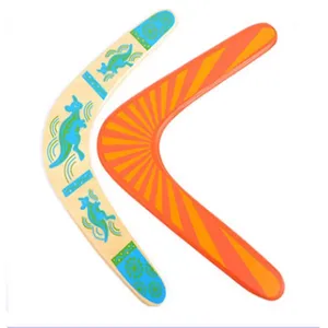 Crianças Bumerangue De Madeira Rebound Mark V-shaped Dart Esportes Ao Ar Livre Flying Saucer Brinquedo Exercício Físico Suprimentos