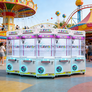 Machine à griffes portable et mobile pour poupées, avec roulettes verrouillables et éclairage, machine de jeu commerciale à la <span class=keywords><strong>chance</strong></span> - Product Image 1