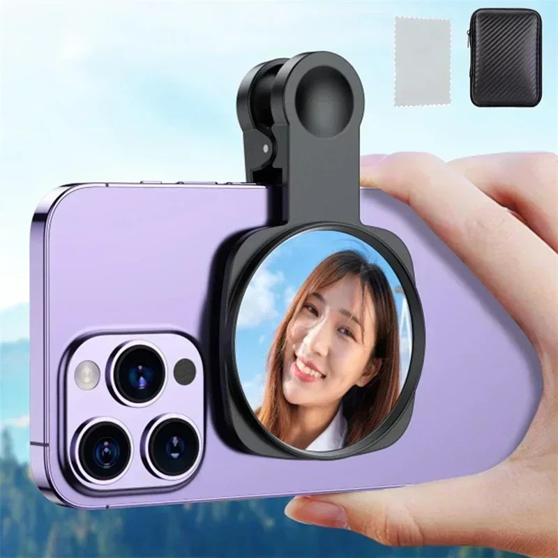 Смартфон объектив селфи зеркало зажим комплект для IPhone Samsung смартфон Live Streaming Фото Видео селфи Vlog аксессуары