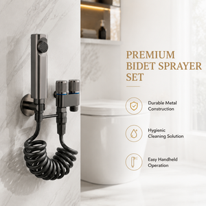 Rociador de bidé portátil de acero inoxidable con logotipo personalizado, montado en la pared, para inodoro, con accesorios de baño - Product Image 1