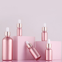 5ml 10ml 15ml 30ml 50ml 100ml De Luxe Rose En Verre Flacon compte-gouttes Or Rose Huile Essentielle Bouteille