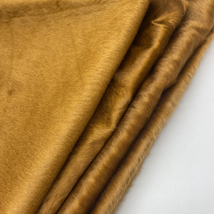 Mềm rắn màu cam da bò da lông chính hãng da ngựa tóc trên ẩn - Product Image 3