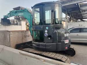 Mini-excavatrice hydraulique d'occasion Kobelco SK55 à vendre, excavatrice sur chenilles originale de 5 tonnes, haute qualité SK55 SK50, prix usine - Product Image 6