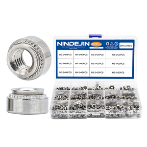 Kit assorti d'écrous auto-serrants en acier inoxydable 304 NINDEJIN M3 M4 M5 M6, écrous haute pression, assemblage personnalisé - Product Image 1