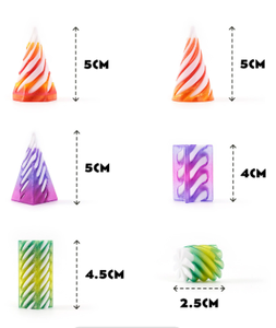 2025 3D in xoắn ốc hình nón đồ chơi không thể kim tự tháp Passthrough điêu khắc đi qua kim tự tháp đồ chơi mini xoáy chủ đề ảo ảnh - Product Image 3