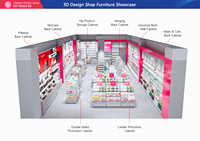 Étagères de présentation LED durables et écologiques personnalisées pour les magasins de produits de beauté, les boutiques K-Beauty et les magasins de maquillage