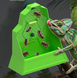 Comedero Anti-Escape para Reptiles, Comedero Montado <span class=keywords><strong>en</strong></span> la Pared para Estimular la Caza, Accesorios para Terrarios, Vivarios y Reptiles - Product Image 1