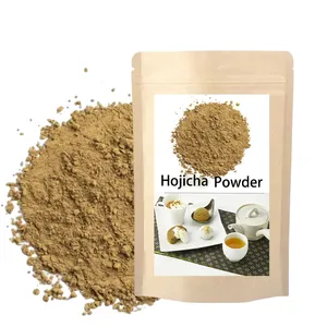 Confezione da 50g di polvere colorante per alimenti e bevande naturali polvere di tè Hojicha biologica istantanea