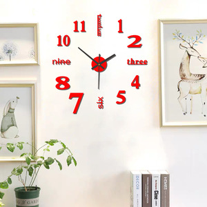 <span class=keywords><strong>Reloj</strong></span> <span class=keywords><strong>de</strong></span> Pared <span class=keywords><strong>de</strong></span> Diseño Nórdico, Fácil <span class=keywords><strong>de</strong></span> Instalar sin Taladro; Elegante <span class=keywords><strong>Reloj</strong></span> Decorativo Silencioso a Pilas para Salas <span class=keywords><strong>de</strong></span> Estar y Oficinas; Mundial - Product Image 4