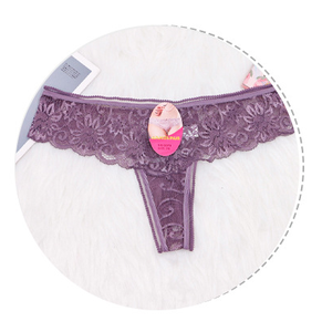 ODM/OEM-ropa interior transparente para mujer, bragas de Tanga de cintura baja, Sexy, Hipster, de encaje transparente - Product Image 4