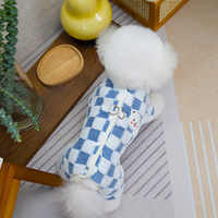 Kawaii Pet Laine Gilet À Capuche Automne Hiver Épais Teddy Chien En Peluche Bouton Manteau Petite Taille Chaud Évaluation pour Costume
