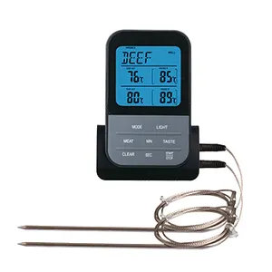 Wireless Cooking Meat Digital Thermometer with Kitchen Timer and Stainless Steel Food Grade Probe ET939B