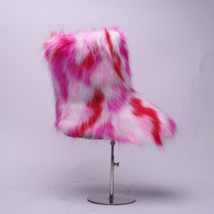 <span class=keywords><strong>Bottes</strong></span> Eskimo d'hiver en fausse fourrure shaggy pour femme, violettes, en peluche, mi-hautes, en <span class=keywords><strong>caoutchouc</strong></span>, pour la neige, tailles 36 à 44, avec fourrure - Product Image 6