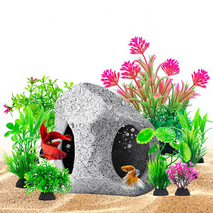 <span class=keywords><strong>Aquarium</strong></span> Schuilplaats Rots Grot Visaquarium Decoraties <span class=keywords><strong>Aquarium</strong></span> Betta Speelgoed Schuilplaats Stenen Huis <span class=keywords><strong>Aquarium</strong></span> Ornamenten - Product Image 2