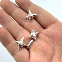 Accessoires de piercing DIY gothiques en acier inoxydable, boule à pointes et boule lisse solide, les plus vendus