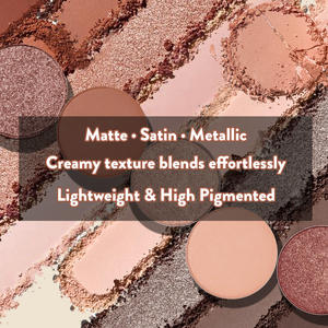 Sombras de <span class=keywords><strong>Ojos</strong></span> Neutras en Polvo Suave, Fáciles de Aplicar, Pigmentos Altamente Difuminables, Looks Modernos de <span class=keywords><strong>Ojos</strong></span> Mate, Tonos Super Naturales, Paleta de Sombras de <span class=keywords><strong>Ojos</strong></span> Fácil de Usar - Product Image 6