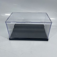 Boîtier transparent antichoc avec présentoir acrylique coulissant à 3 niveaux pour l'affichage de jouets et d'objets artisanaux