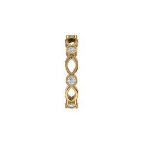 Anillo Elegante con Diamante Cultivado en Laboratorio, Corte Redondo, Plata 925, Oro de 9kt, 14kt, 18kt, Anillos de Diamantes para Compromiso de Mujer - Product Image 3