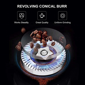 Presse française en acier inoxydable domestique CG-001 avec moulin à café électrique à fraises réglage portable et réglable - Product Image 2