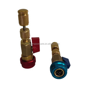 Nouveau AC climatisation réglable R134 <span class=keywords><strong>R12</strong></span> R13A noyau de Valve coupleur haut bas joint rapide <span class=keywords><strong>gaz</strong></span> frais joint rapide de haute qualité - Product Image 2