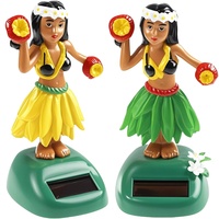 Figurine en plastique de conception mignonne, jouets de danse à énergie solaire, tableau de bord de voiture, figurine de danse, bureau, table, décor tremblant