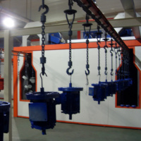 Cabine de peinture de robot électrostatique d'équipement de peinture d'automobile de peintre d'acier de construction automatique