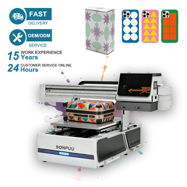 A1Size 6090 UV Inkjet Printer Xp600 Multifunctional Automatic High-Speed Refillable Ink Tank for Phone Cases Metal Acrylic PVC