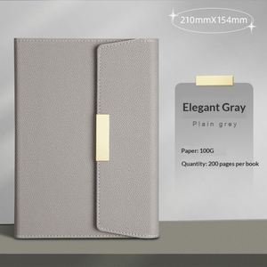 Promotional Corporate Business Modern Magnetic Leather Cover Handmade UV Printed <b>A5</b> PU Loose-Leaf Notebook Journal Custom Logo - Product Image 4