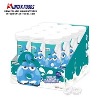 Manufacture chinoise personnalisée bonbons aromatisés naturels yaourt compressé collations caoutchouteux lait sec bonbons tablette