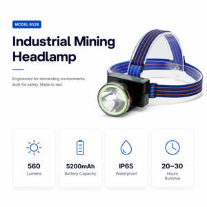 Linterna frontal LED WOSEN súper potente con 30 horas de duración de batería, atenuación gradual, para minería, construcción, inspección, IP65. - Product Image 3