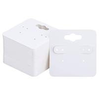 Cartes de présentation de bijoux personnalisées avec logo, pour boucles d'oreilles et colliers, cartes en papier pour boucles d'oreilles, vente chaude
