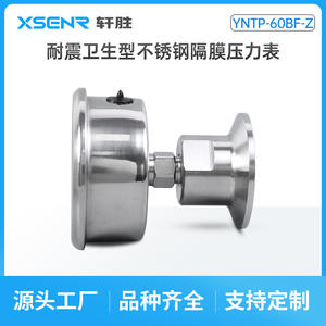 เกจวัดแรงดันไดอะแฟรม Suzhou Yntp 60Bf Z ขนาด 60 มม. สแตนเลสสตีล ความแม่นยำ 2.5  แบบติดตั้งแนวนอน - Product Image 4