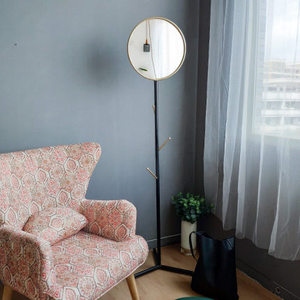 De pie libre Hall árbol Metal estante de exhibición con <span class=keywords><strong>espejo</strong></span> para ropa pañuelos bolsos y sombreros - Product Image 4
