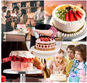 8 تزيين عملي للكعك من الفولاذ المقاوم للصدأ يشمل 6 فوهات التزيين 1 قارنة بلاستيكية 1: TPU طقم - Product Image 6