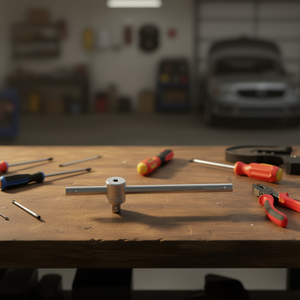 Fervi Sliding T-Lever Chrome Vanadium Steel 10mm <b>Socket</b> Wrench Tool - Product Image 3