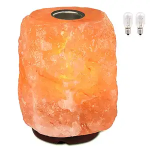 Großhandel studie tisch lampe lampe-Großhandel Himalaya Kristall Salz lampe Design zu diffundieren Aroma öl und ätherische natürliche hand geschnitzte Salz lampen Wohnkultur Lampe