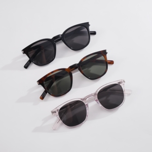 Ins Popular Designer Retro Sunglasses Classic Acetate <b>Frame</b> UV400 Fashion Tortoise Black Clear Transparent Shade - Product Image 1
