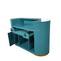 Comptoir de caisse personnalisé Mobilier commercial moderne Petit magasin de vêtements Salon de beauté Bar Entreprise Réception