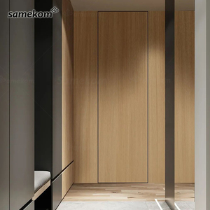 Keyless nhập cửa khóa bên ngoài tuôn ra cửa khách sạn bằng gỗ phong cách phòng ngủ HPL bí mật không khung ẩn cửa - Product Image 1
