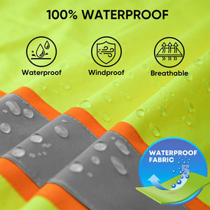USA Direct Factory Supply Veste réfléchissante haute visibilité souple pour vêtements de travail Shell Vêtements de sécurité personnalisés pour la construction - Product Image 6