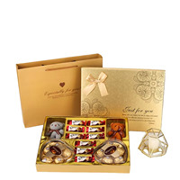 Boîte Cadeau Rigide Magnétique Marron de Luxe pour Dattes, 18 Compartiments, Estampage à Chaud Palmier, Emballage Islamique Ramadan Aïd Arabie Saoudite