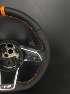 <span class=keywords><strong>Volante</strong></span> Deportivo con Costuras Personalizadas en Naranja para Audi A3 <span class=keywords><strong>A4</strong></span> A5 A6 A7 Q3 Q5 Q7 <span class=keywords><strong>S</strong></span> <span class=keywords><strong>Line</strong></span> - Product Image 6
