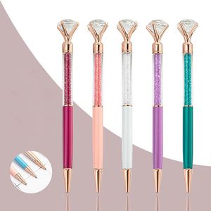 Top <b>Large</b> Diamond Metal Ballpoint Pen Promotional Crystal Rotating Printable Logo Creative Advertising for Stationery <b>Gift</b> - Product Image 6