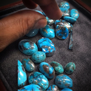 99 Pcs Natural Turquoise 13mm-38mm Oval Cabochon 1555 Cts Loose Gemstones Iroc Sales Custom Logo Option US$218 - Product Image 3