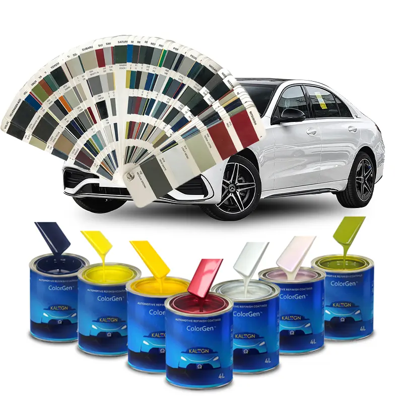 1K Refinamiento de pintura para automóviles Reparación de carrocerías de automóviles Recubrimiento de pintura más delgado