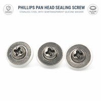 30 Years Factory Stainless Steel Sealing Screw with Transparent Gasket Anti-leakage Fastener 7-Day Lead Time for Appliances