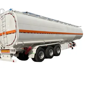Semirremolques cisterna de combustible de transporte de aceite de 45000 litros de tres ejes con tapa de alcantarilla de 3 pulgadas a la venta en Zimbabue