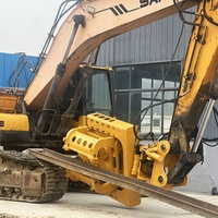 Pileuse hydraulique à poignée latérale pour excavatrice KS60, avec marteau vibrant à poignée latérale et 4 excentriques