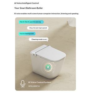 <span class=keywords><strong>Toilette</strong></span> intelligente en céramique <span class=keywords><strong>de</strong></span> qualité supérieure, 58 pouces, pour petits appartements, télécommandée, chauffage instantané, entièrement automatique, avec fonction <span class=keywords><strong>de</strong></span> lavage <span class=keywords><strong>du</strong></span> couvercle rabattable - Product Image 2